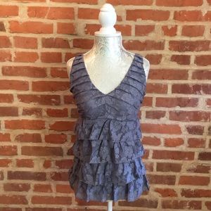 Express lace and ruffle camisole.